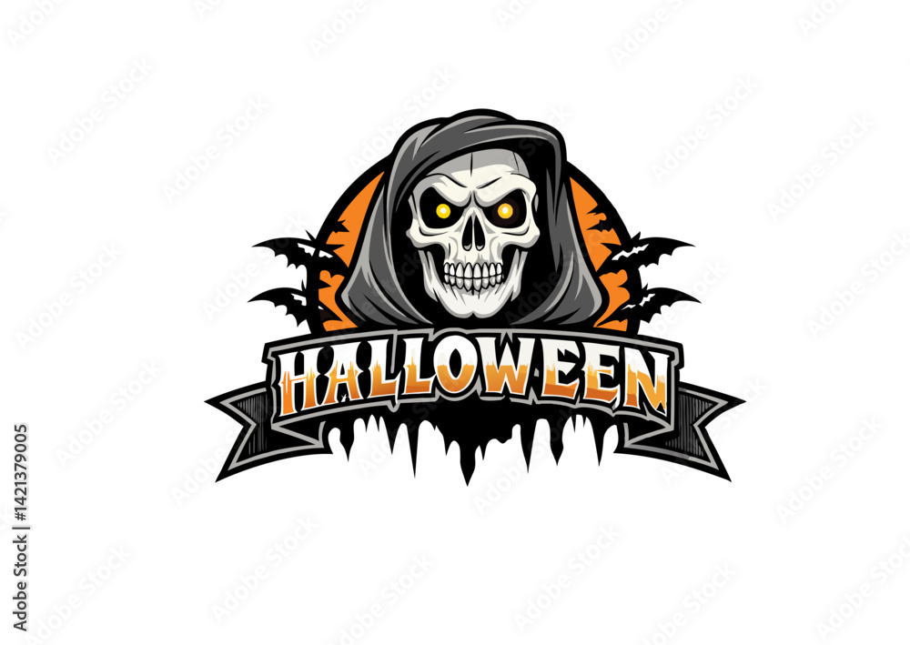 halloween pumpkin with skull halloween pumpkin with skull