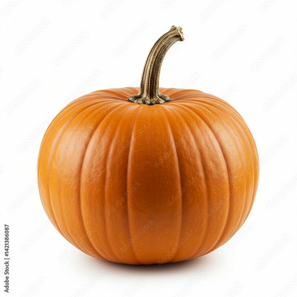Fresh orange pumpkin isolated on white background. Fresh orange pumpkin isolated on white background.
