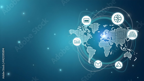 Wallpaper Mural Exploring Future Economic Policy: Innovative Government Reforms, Monetary Adjustments, Fiscal Strategies, and Regulatory Measures for Global Economic Directions - Conceptual Image with Empty Space Torontodigital.ca