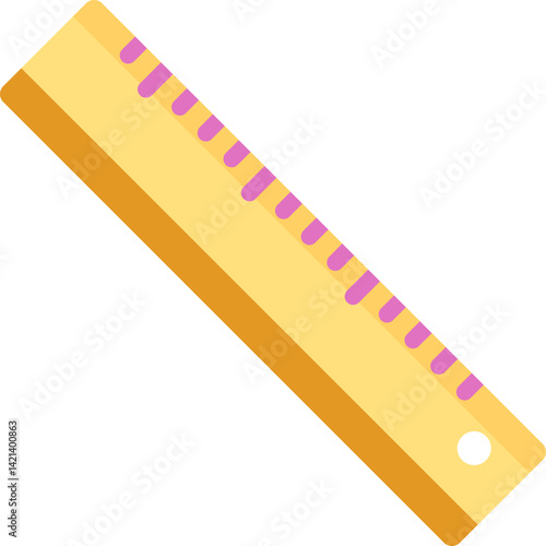 ruler illustration on a white background     