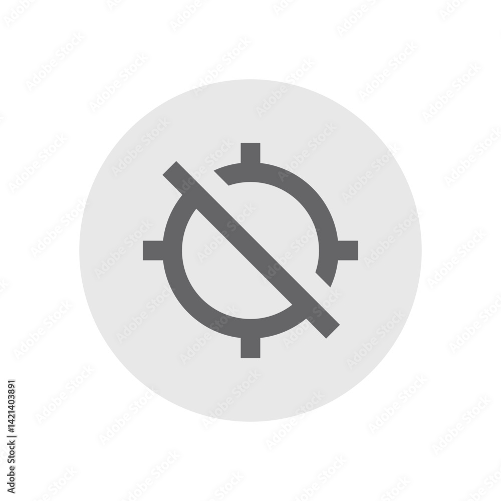 Location Disabled Icon Location Disabled Icon