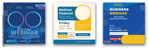 Engaging Visuals: Business Webinar Promotion on Financial Freedom and Building Mindset