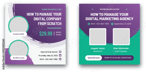 Digital Company and Marketing Agency Event Promotion Banner Design