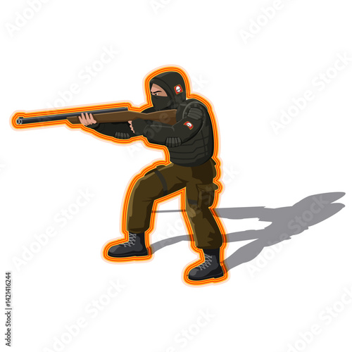 Stalker Bandit Vector Character Design