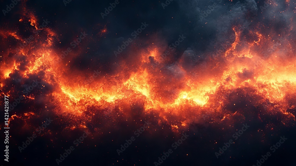 Nebulaic Inferno: A Vivid Display of Cosmic Fire and Ethereal Energy in Space, Abstract Space background with glowing plasma fire burning cloud explosion Nebulaic Inferno: A Vivid Display of Cosmic Fire and Ethereal Energy in Space, Abstract Space background with glowing plasma fire burning cloud explosion