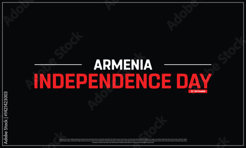 Wallpaper Mural Armenia Independence Day on a black background, Vector design of Independence Day of Armenia, Typographic Design of Armenia National Day, Flag typography of Armenia Torontodigital.ca