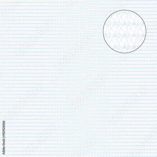 Decorative vector guilloche background grid with cats pattern