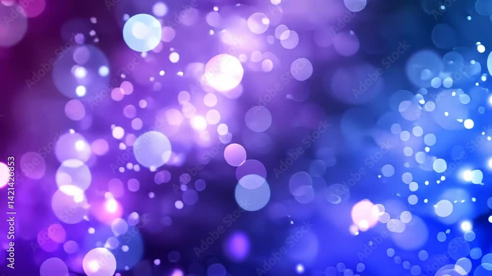Purple Blue Bokeh Light Particle Background Purple Blue Bokeh Light Particle Background