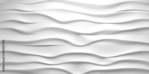 Wave curve, wavy lines, architecture fabric white background