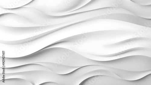 Wave curve, wavy lines, architecture fabric white background