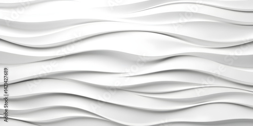 Wave curve, wavy lines, architecture fabric white background