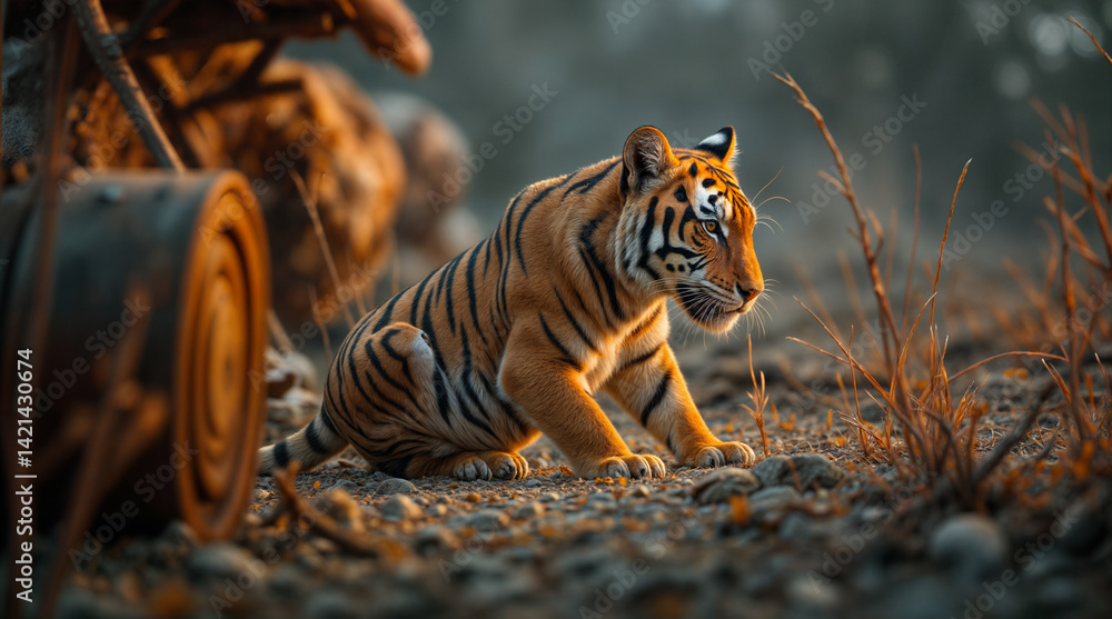 Fototapeta premium tiger in the wild