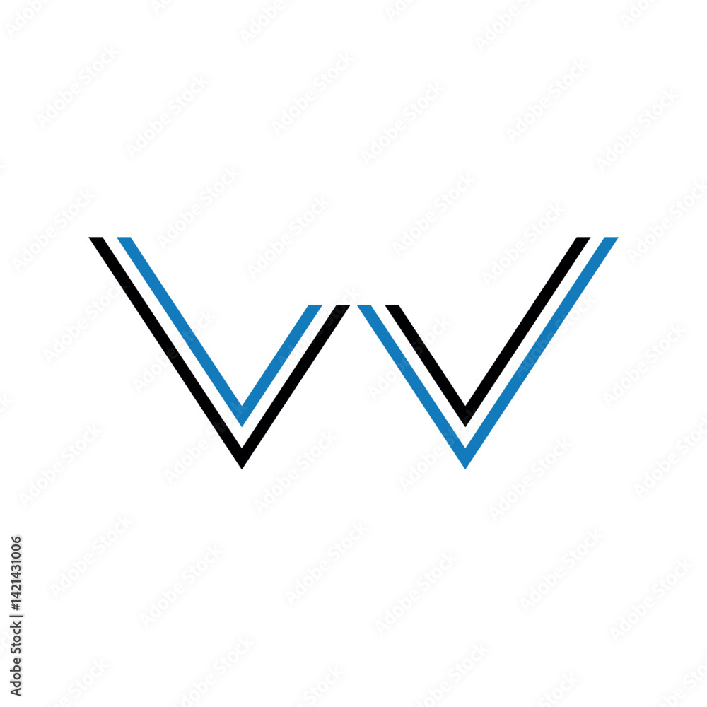 W letter icon Logo alphabet vector design. W letter icon Logo alphabet vector design.