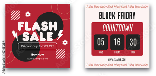 Exciting Black Friday Flash Sale Countdown Promotion with Limited-Time Discount
