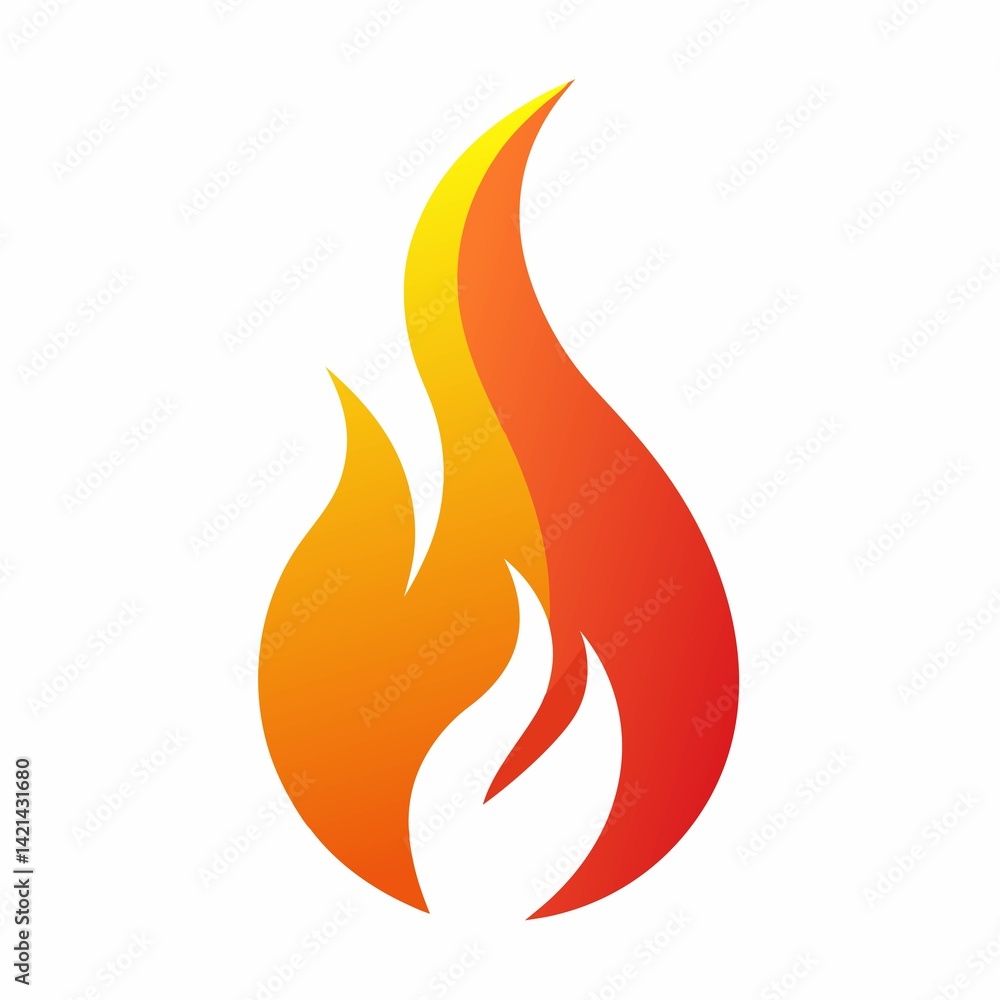 vector illustration of a fire icon