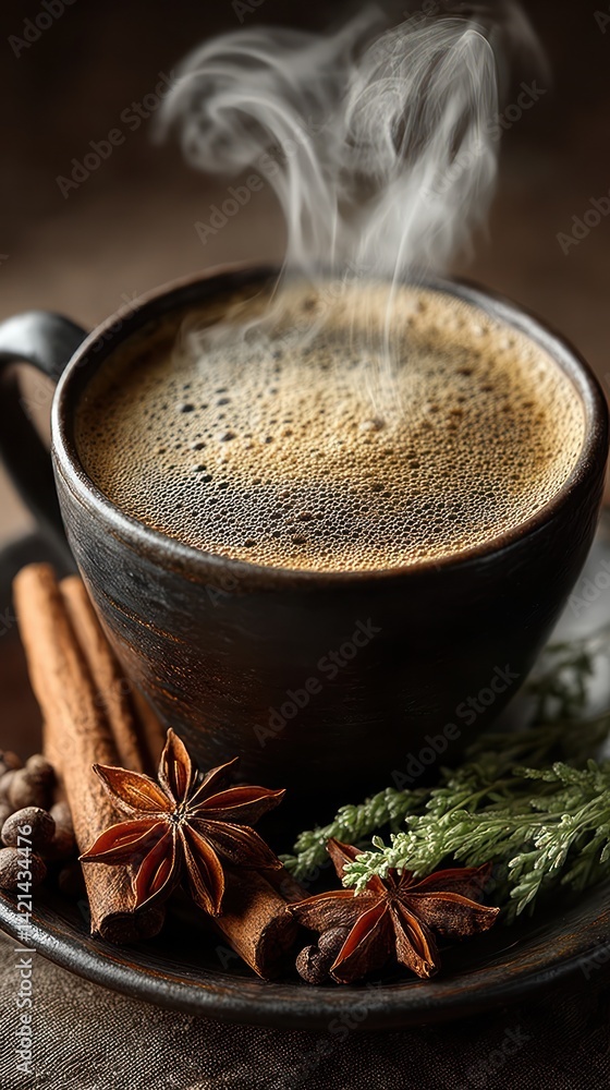 Aromatic coffee with spices Aromatic coffee with spices