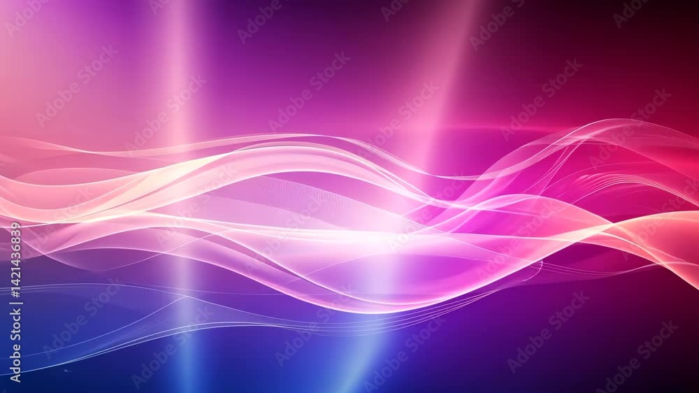 Soft Pink Purple Wavy Light Background Loop Soft Pink Purple Wavy Light Background Loop