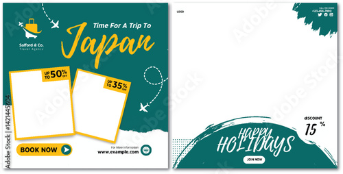 Travel agency promotion for Japan trip with attractive discount offers
