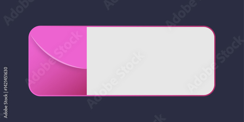 Lower third interface in gradient colors. Video overlay element.