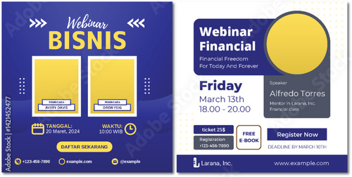 Promotional Webinar Business Financial, Speaker Mentor Alfredo Torres