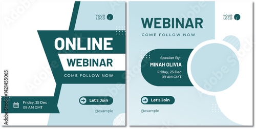 Engaging Webinar Promo: Modern Design for Online Conference Promotion