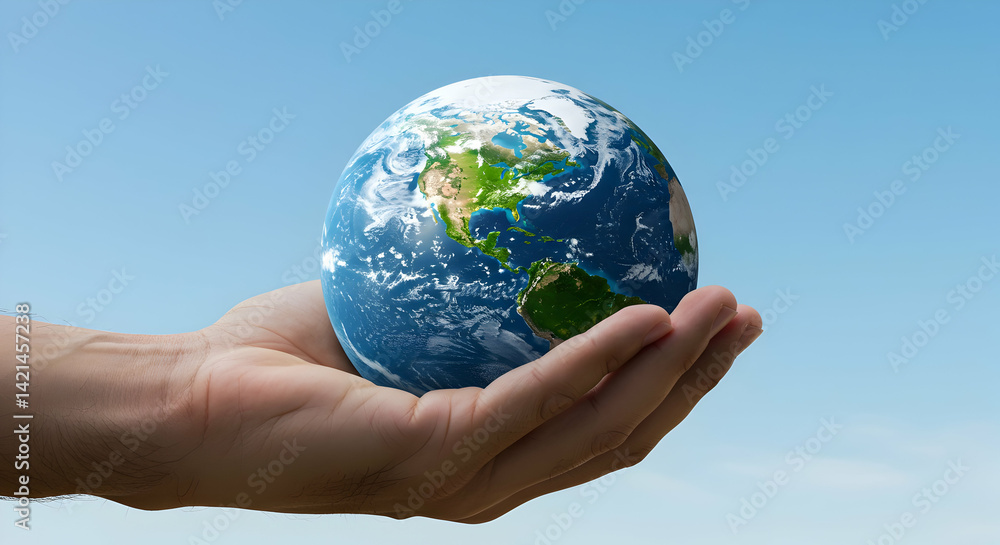 Hand Holding Earth Globe Hand Holding Earth Globe
