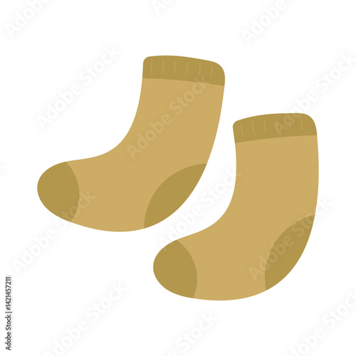 Cozy winter socks for warmth. Suitable for winter fashion, cold weather concepts, cozy home vibes, and comfort during the holidays
