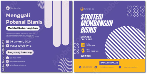Business Strategy and Potential Exploration Webinar Advertisement Design