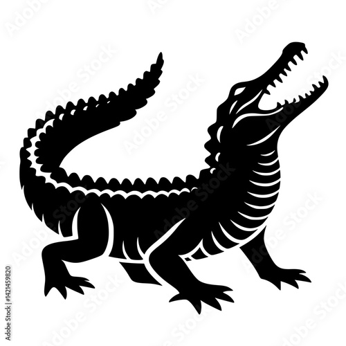 crocodile isolated on white
