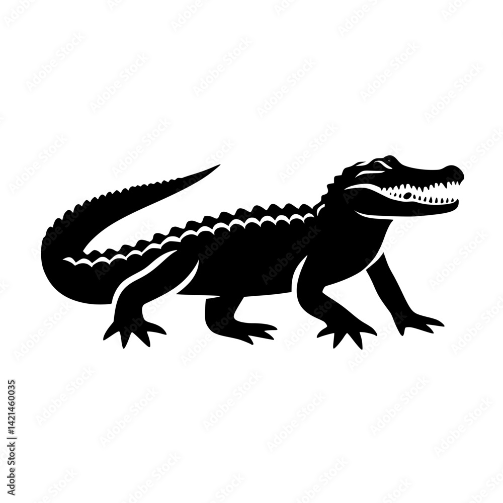 Obraz premium crocodile isolated on white