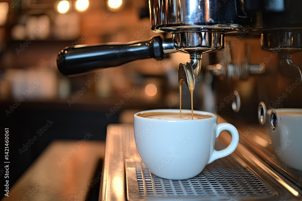 Espresso pouring into a cup (1) Espresso pouring into a cup (1)