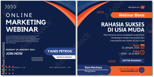 Promotional Banner for an Engaging Online Marketing Business Webinar