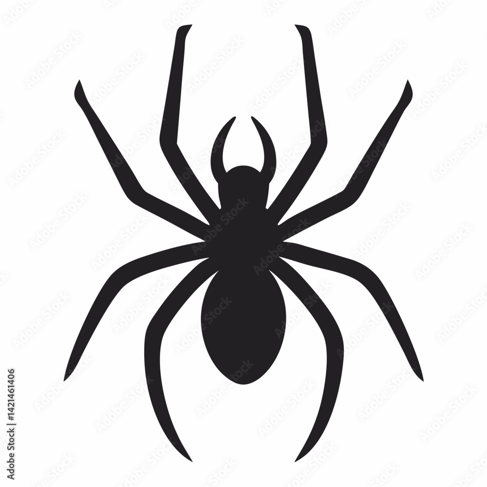 Spider simple flat icon vector Spider simple flat icon vector