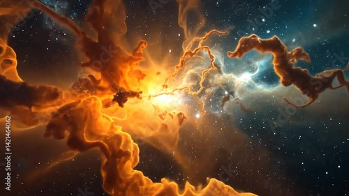 Epic Space Nebula Explosion – Abstract Cosmic Universe Background