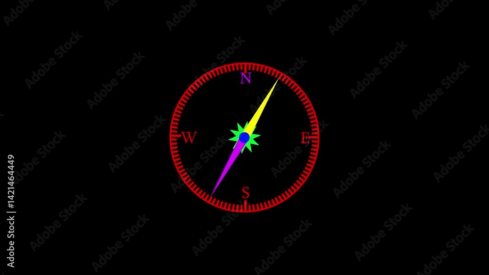 Navigation vertical compass animation
directional guide icon with alpha channel Navigation vertical compass animation
directional guide icon with alpha channel