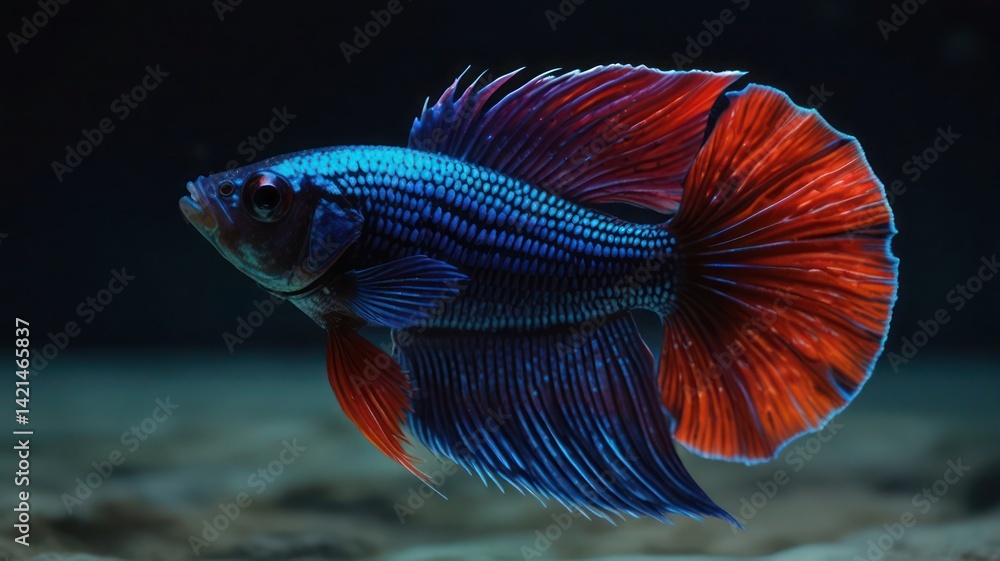 Fototapeta premium the beauty of betta fish in aquarium