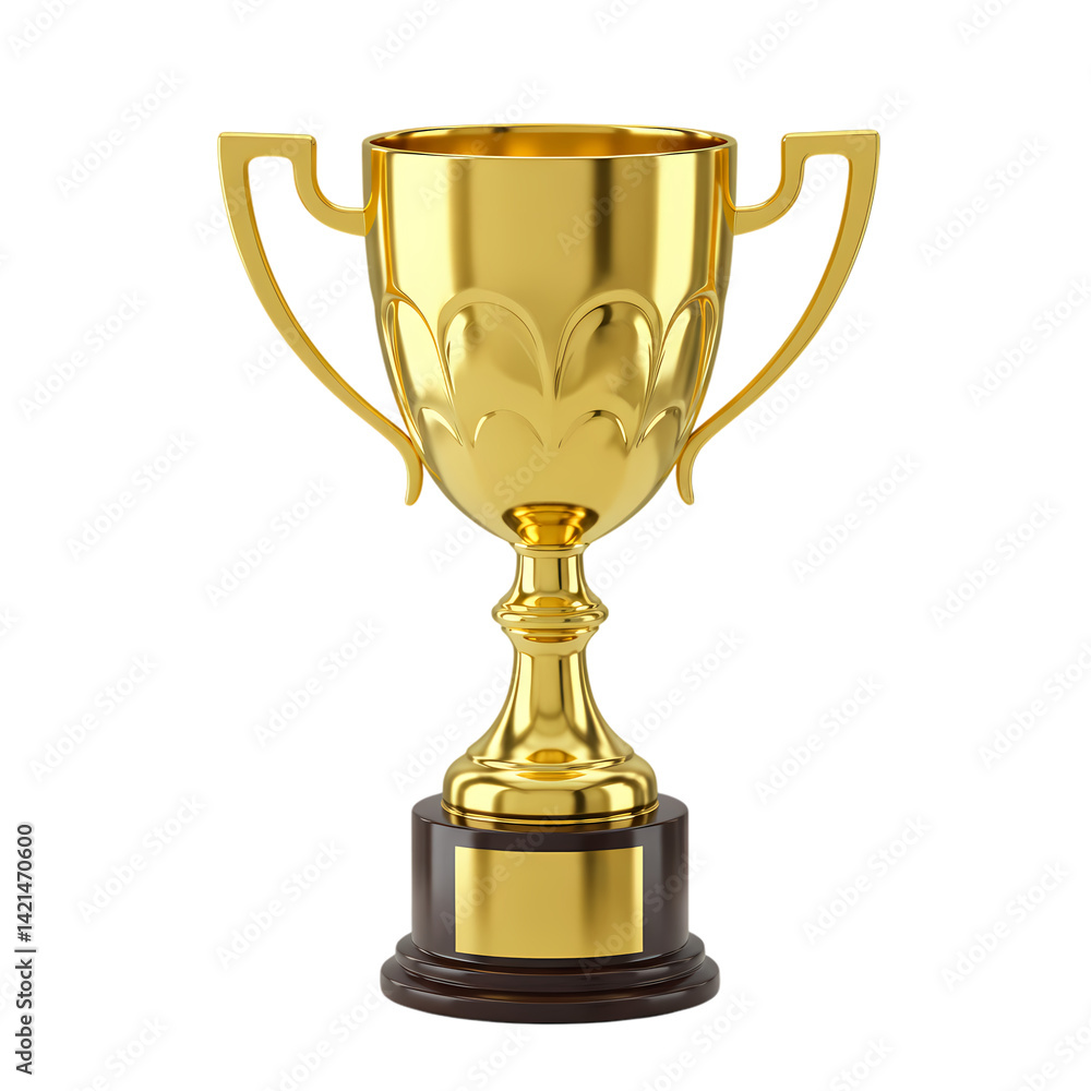 Gold Trophy Cup Award Winner Success Achievement Prize isolated on transparent background Gold Trophy Cup Award Winner Success Achievement Prize isolated on transparent background