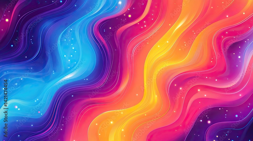 Vibrant Abstract Swirls of Color: A Digital Painting of Fluid Neon Hues and Cosmic Dust Vibrant Abstract Swirls of Color: A Digital Painting of Fluid Neon Hues and Cosmic Dust