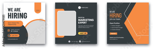 Job opportunity ads offering a new opportunity to join the business