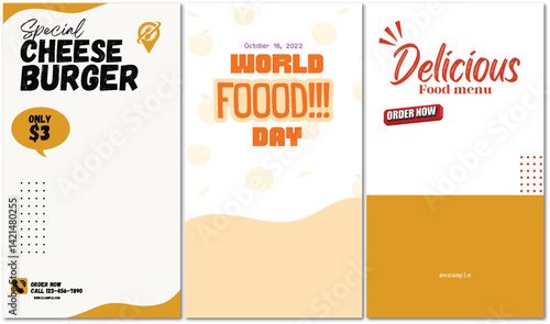 Eye-Catching Food Promotion Design for Social Media Platform Branding