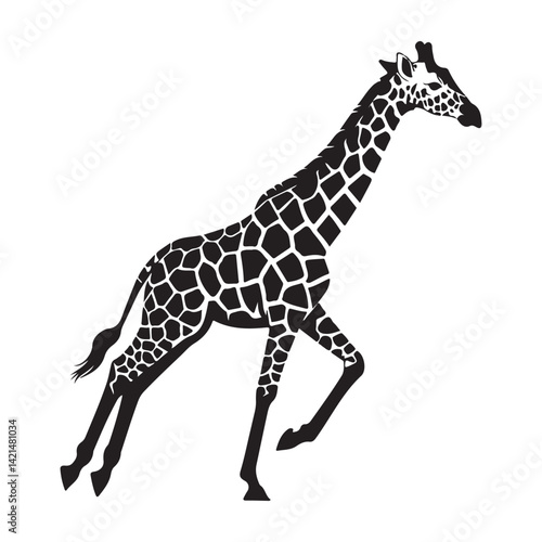 giraffe silhouette vector