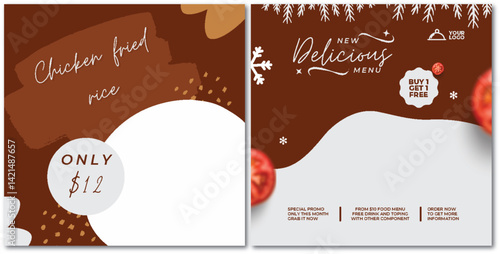 Exquisite Chicken Fried Rice Menu Promotion for Special Winter Deals