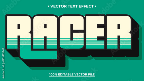 Vintage editable text effect alphabet font typography