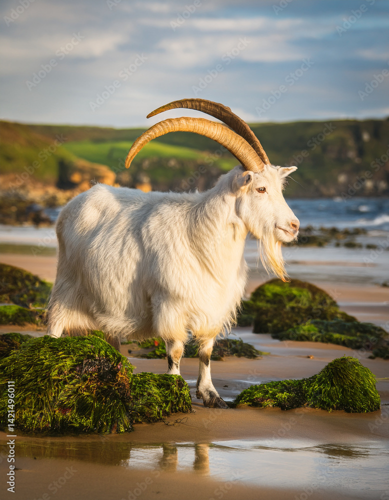 Obraz premium Long Haired Goat