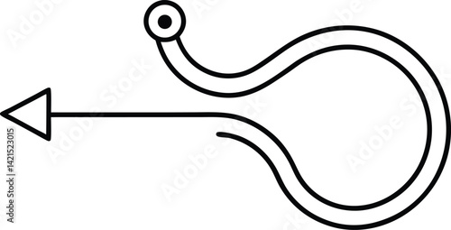 agile roadmap line art vector icon