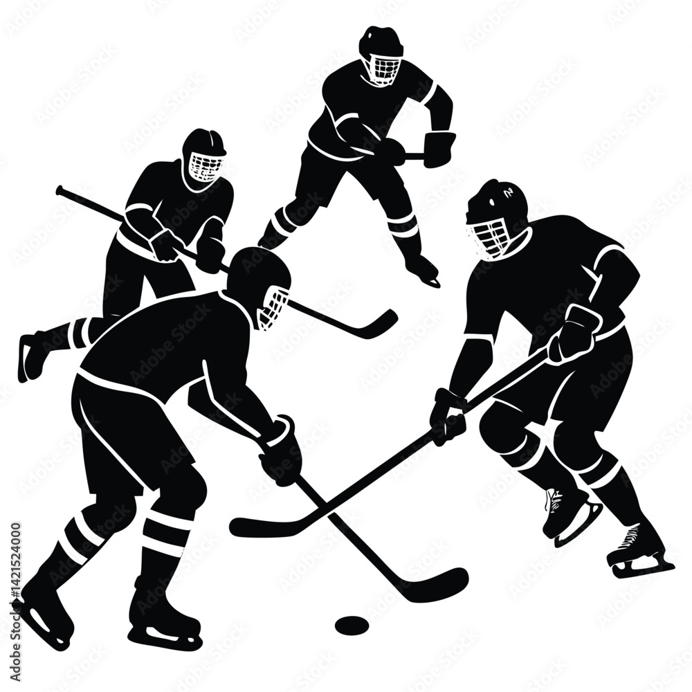 Fototapeta premium Referee Calling Hockey Penalty