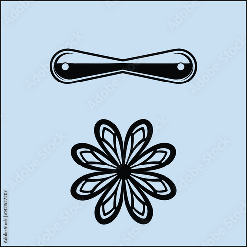 Silhouettes Set of Brooch, Jewelry