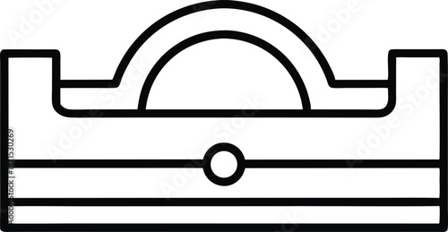 scrum board line art vector icon.