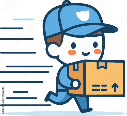 delivery truck with a truck