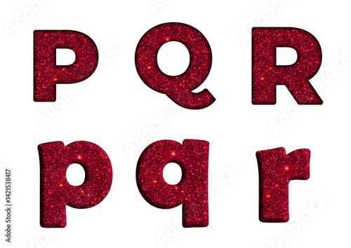 Red glitter Bling texture Foil   P, Q, R  Alphabet letter text typography font  copy.png